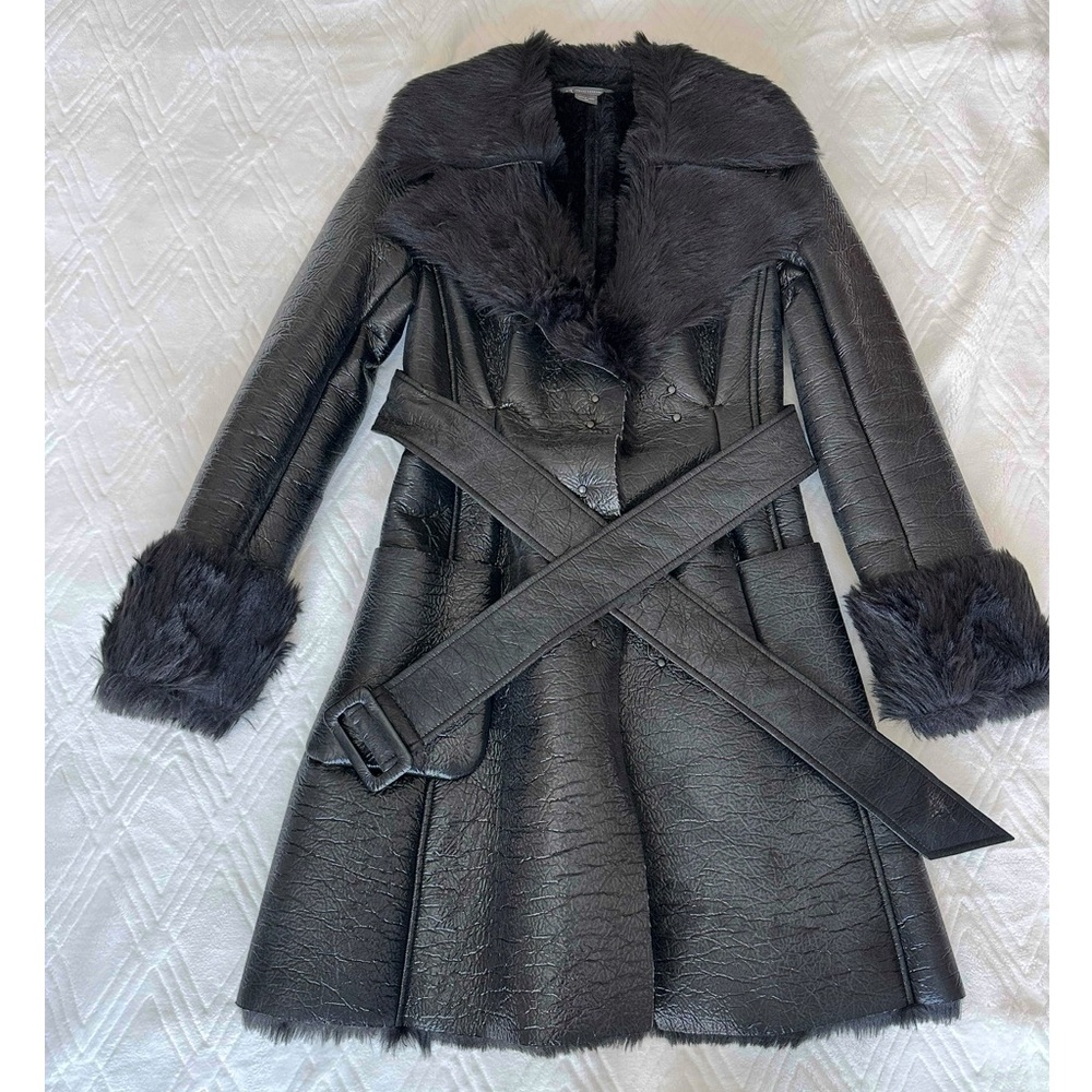 AX A-Line Faux Fur Jacket